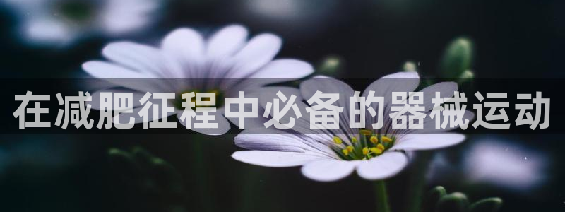 尊龙d88皆选ag发财网：在减肥征程中必备的器械运动