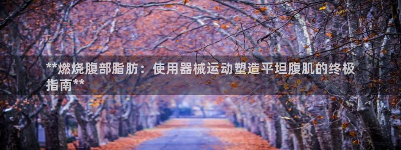 尊龙人生就是博登陆：**燃烧腹部脂肪：使用器械运动塑