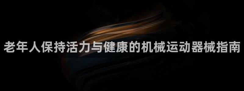 尊龙官网网页版：老年人保持活力与健康的机械运动器械指