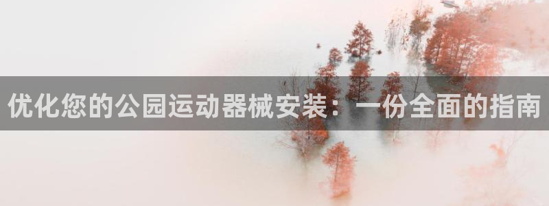 尊龙凯时官网首页：优化您的公园运动器械安装：一份全面